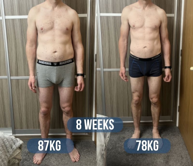 GARETH, before and after coaching with Tim Beswick