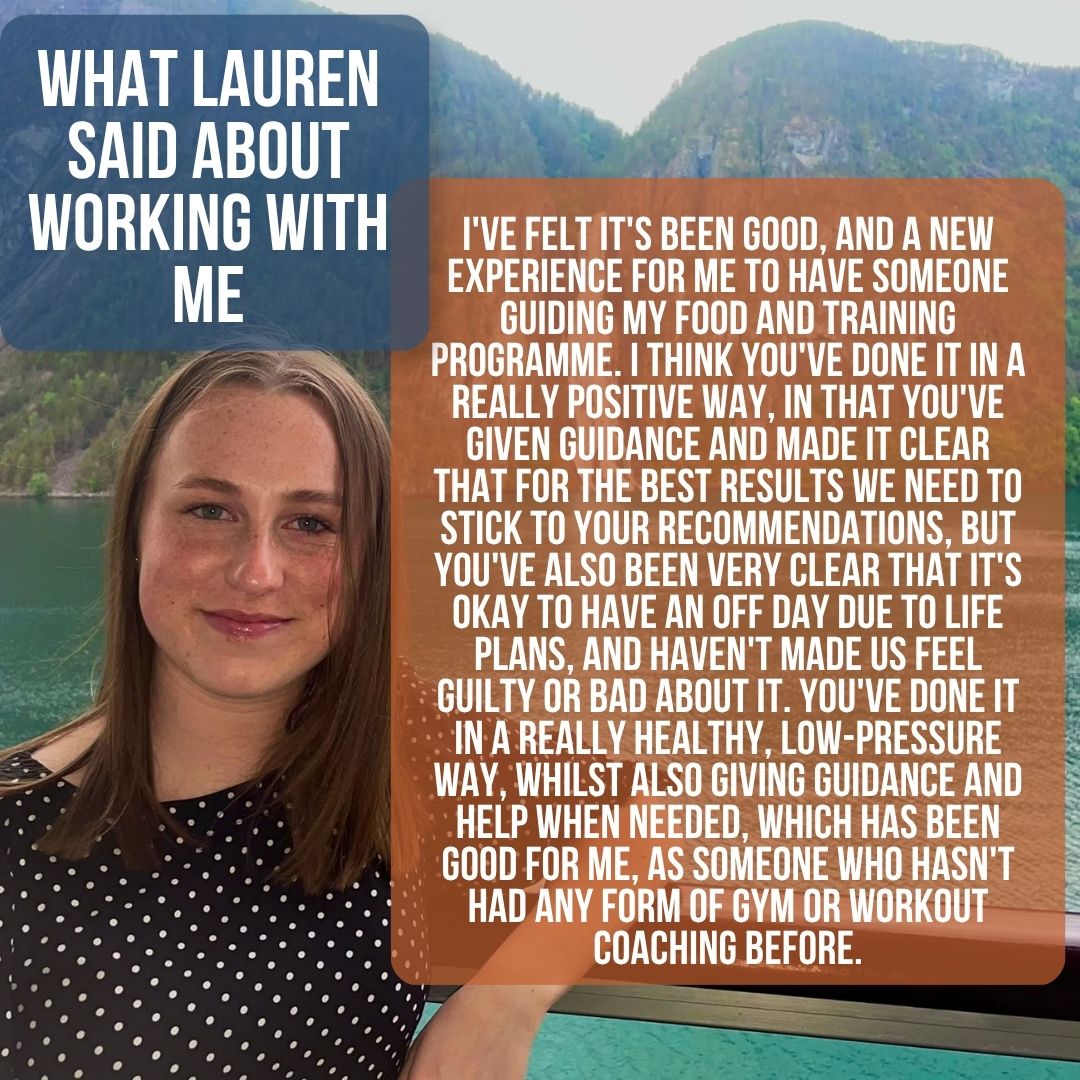 Testimonial from Lauren, coaching client of Tim Beswick