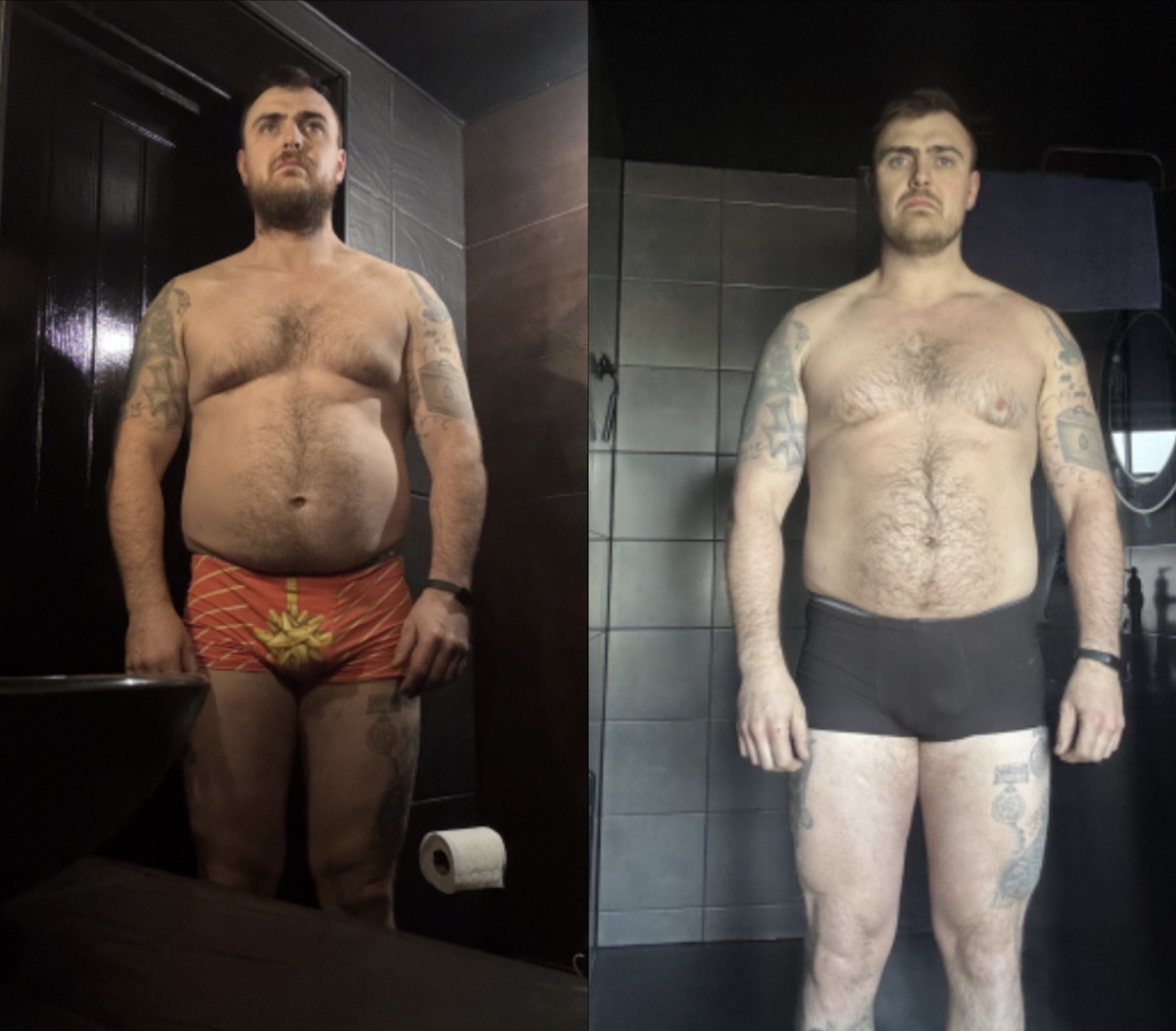 MATT, before and after coaching with Tim Beswick