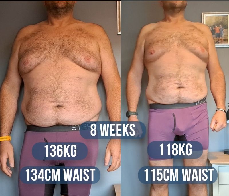 PETE, before and after coaching with Tim Beswick