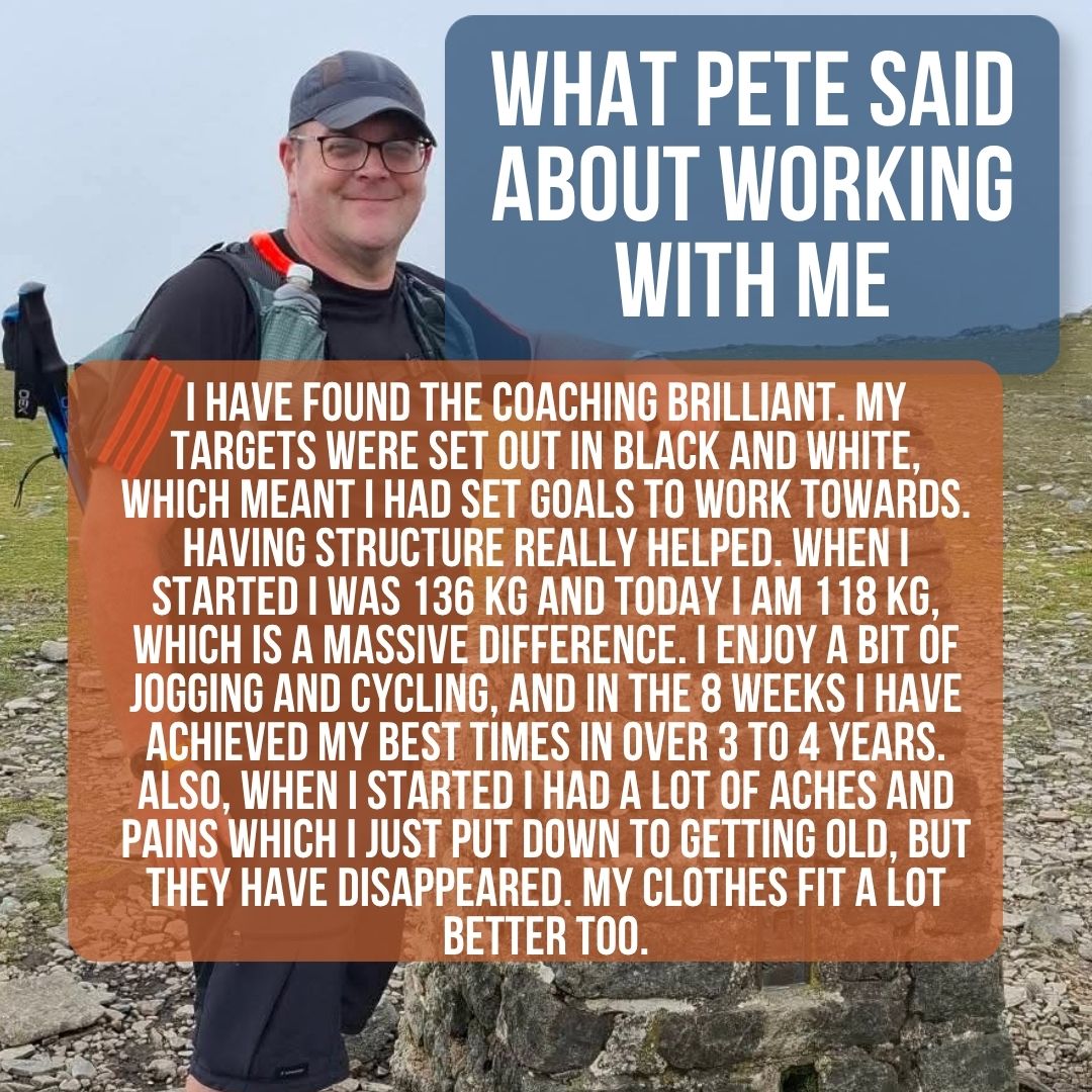 Testimonial from Pete, coaching client of Tim Beswick